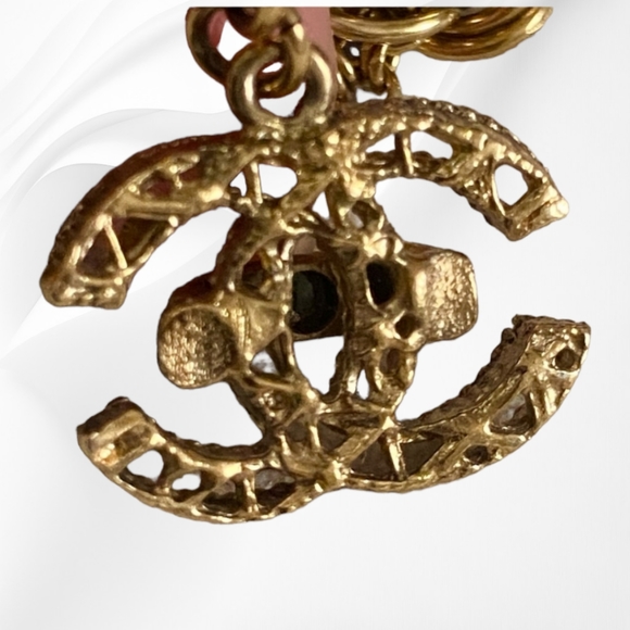 CHANEL | 2011 Fall 24k Gold Plated CC Charm Bracelet - Picture 7 of 11